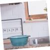 Large Plastic Wash Basin for Face and Fruit, Blue view 2