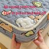 FOREPOTY Breathable Fitted Sheet, Winter Thick Quilted Milk Velvet Mattress Protector, Cartoon Print, Solid Light Pink, 150 x 200 cm (3-Piece) view 2