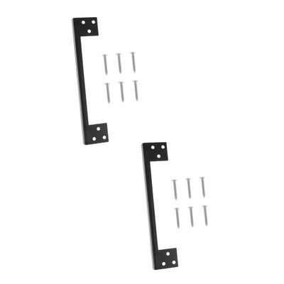 Milisten 2-Piece Stainless Steel L-Shaped Latch Protectors for Outward-Swinging Doors