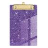 Glitter Acrylic Storage Clipboard with Gold Clip view 1
