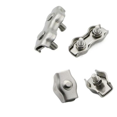 SkyjOy Wire Rope Clips, 5 Pieces, M2–M5, Stainless Steel Simplex Cable Clamps (Simplex-M5)