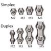SkyjOy Wire Rope Clips, 5 Pieces, M2–M5, Stainless Steel Simplex Cable Clamps (Simplex-M5) view 4