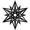 Black Felt Star V2 – Decorative Crafting, 10–60 cm, Pack of 25, Height: 36 cm view 1