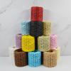 200 m/Roll Hollow Checkered Raffia Paper Crochet Yarn, Matcha Green view 2