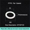 10-Piece PTFE Flat Gasket Washer Assortment, 1 mm Thick, 8 x 30 x 1 mm view 2