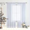 GAIFNAG Sheer Curtain, 210 x 170 cm, White, Linen Look view 1