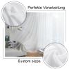 GAIFNAG Sheer Curtain, 210 x 170 cm, White, Linen Look view 2