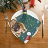 Christmas Dog Santa Hat Cloth Napkins, Set of 6 view 3