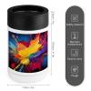 Stainless Steel Beverage Cooler with Silicone Sleeve, Colorful Splatter Print view 2