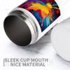 Stainless Steel Beverage Cooler with Silicone Sleeve, Colorful Splatter Print view 3