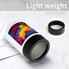 Stainless Steel Beverage Cooler with Silicone Sleeve, Colorful Splatter Print view 4