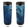 GHBNK Sea Dolphin Travel Coffee Tumbler, Stainless Steel, Insulated, Double-Walled, Reusable, with Lid view 4
