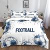 CozyRest Premium Microfiber Duvet Cover Set, 135 x 200 cm, Grunge Football Design view 3