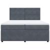 Homgoday Box Spring Bed with Pocket-Spring Mattresses and Adjustable Headboard - Dark Gray, Model 3292425 view 1