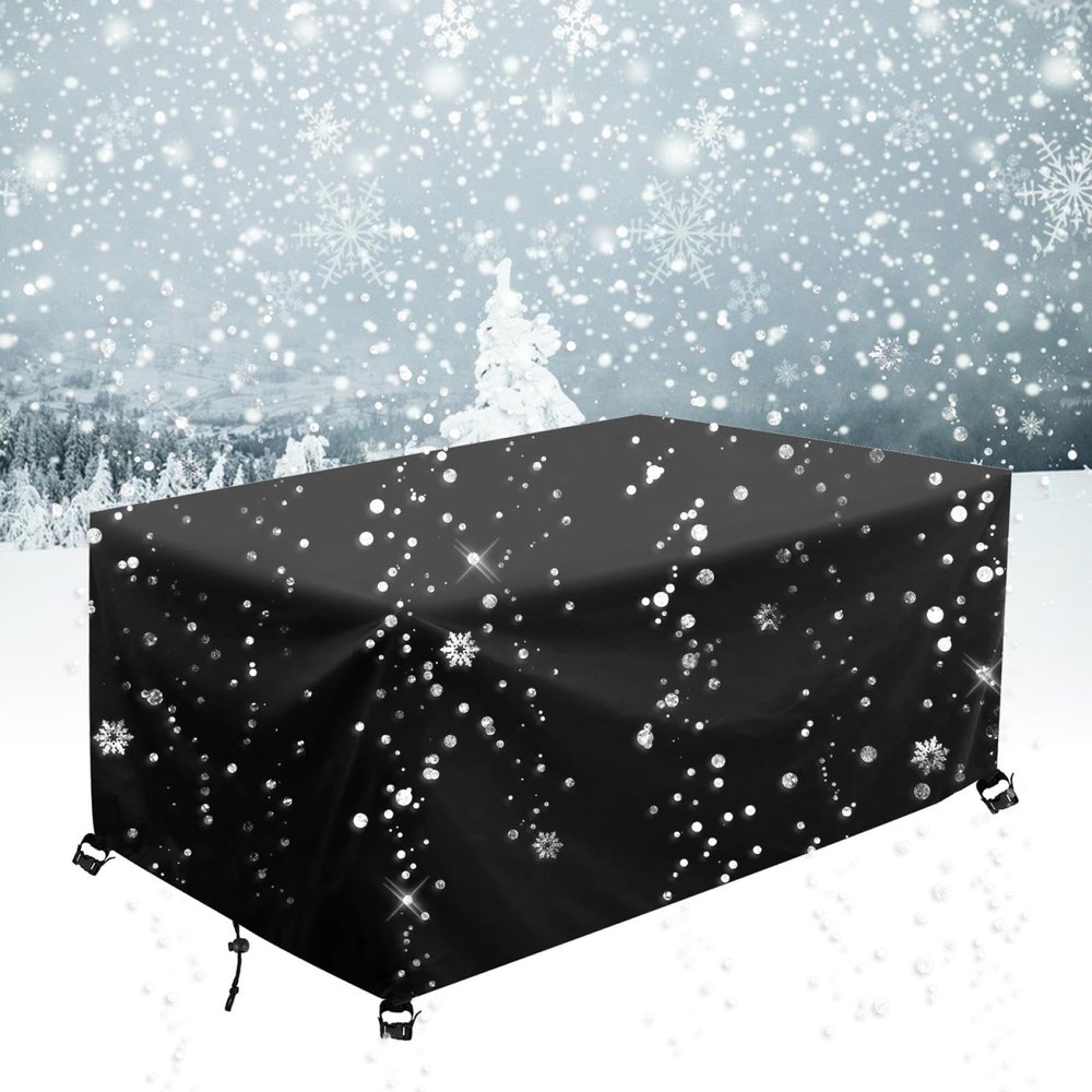 AJALGZ Waterproof 420D Oxford Rectangular Patio Furniture Cover, 180 x 150 x 75 cm