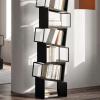 Cenz-888 Portable Corner Bookshelf, Black, S view 3