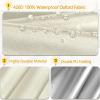 TYYHTJ Waterproof Patio Furniture Cover, 420D Oxford, Beige, 160 x 150 x 50 cm view 3