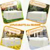 TYYHTJ Waterproof Patio Furniture Cover, 420D Oxford, Beige, 160 x 150 x 50 cm view 4