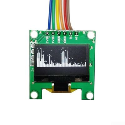 0.96-Inch OLED Stereo Music Spectrum Analyzer, Audio Level Display, 200 Hz–18 kHz, Dual-Channel (A)