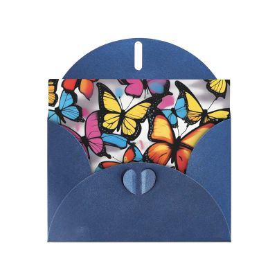 Art Graffiti Butterfly Christmas Cards (10 Pack) with Blue Envelopes