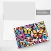 Art Graffiti Butterfly Christmas Cards (10 Pack) with Blue Envelopes view 3