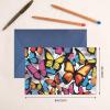 Art Graffiti Butterfly Christmas Cards (10 Pack) with Blue Envelopes view 4