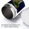 Stainless Steel Beverage Cooler with Silicone Sleeve, South America Satellite Image Print view 3