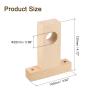 QUARKZMAN 4-Piece Wooden Rod Holders for 25 mm Curtain Rods, with Screws view 2