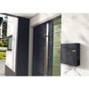 Metzler Hoffmann Anthracite Wall-Mounted Mailbox with Newspaper Compartment view 3
