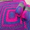 5 x 100 g Wollbiene Batik Fine, 500 g Gradient Yarn, Multicolor Knitting and Crochet Yarn (2010 Green, Pink, White, Pastel) view 4