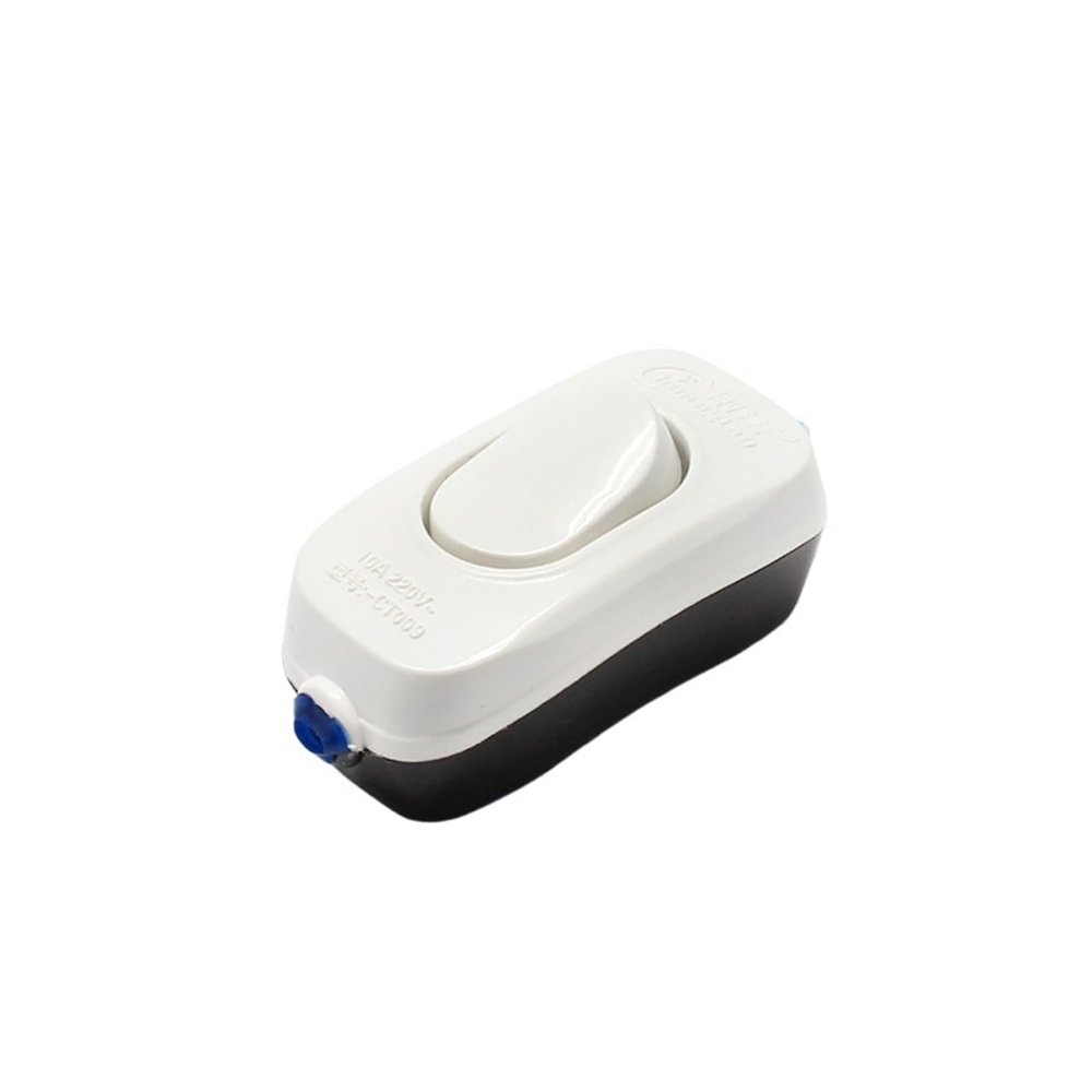 1-Piece Bed Light Cord ON/OFF Switch, Black and White