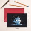 HJBNW Thank You Greeting Card with Envelope, Blank Folded Cardstock, 4 x 6 in, Cartoon Boy, All Occasions view 4