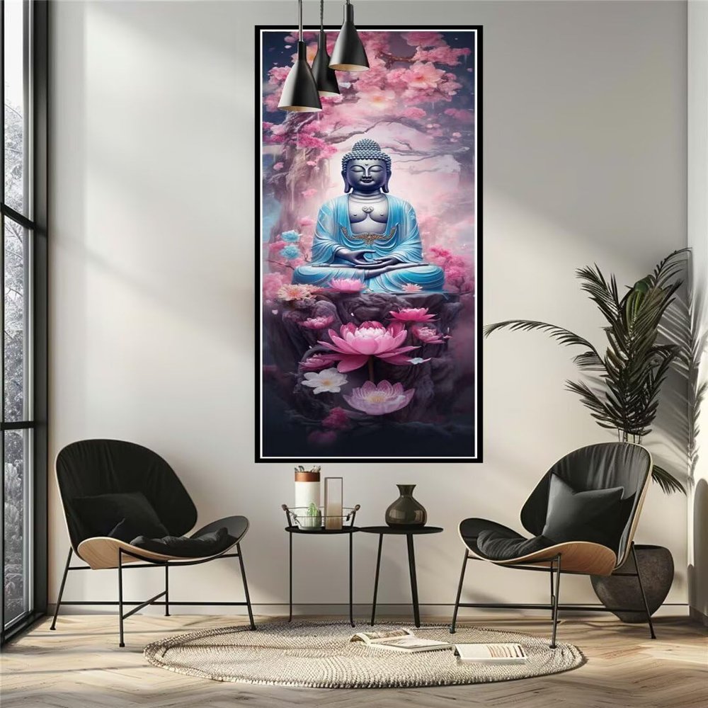 Paint by Numbers for Adults, Buddha Zen, 70 x 30 cm, Unframed