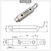 304 Stainless Steel T-Pin Plug-In Door Lock for Industrial Cabinets, Type 1 view 3