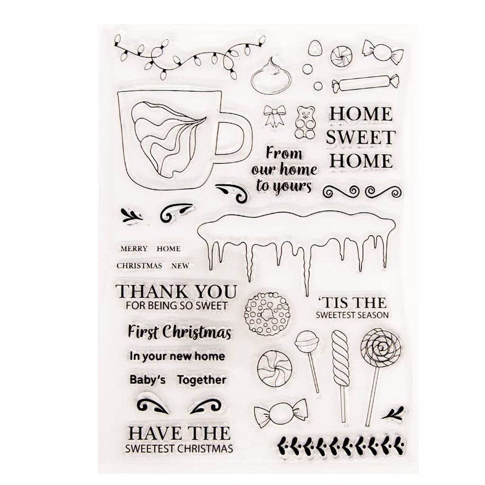 Transparent Silicone Christmas Stamp