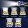 LED Flashlight, Extremely Bright, 5 Light Modes, Rechargeable, Waterproof, Tactical Mini Flashlight for Outdoor Use, Hiking, Emergencies and Camping (Black) view 3