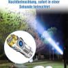 LED Flashlight, Extremely Bright, 5 Light Modes, Rechargeable, Waterproof, Tactical Mini Flashlight for Outdoor Use, Hiking, Emergencies and Camping (Black) view 4