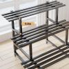 GAOCUNBING 3-Tier Metal Plant Stand, Ladder Shelf, 31.5 in view 3