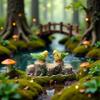 ZhangyiHot Mini Parrot Figurines for Fairy Gardens, Landscape Decor, DIY Crafts, Car Decor, Moss Landscapes, Terrariums and Bonsai, 2 Pieces view 4