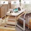 Adjustable Rolling Side Table, Medical Overbed Desk for Home and Hospital view 3