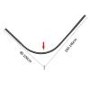 Tissting Curved Shower Curtain Rod, Adjustable 100–140 cm, Black Stainless Steel view 4