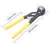 QZHDX Water Pump Pliers, 8/10/12 in, Groove-Joint Pliers view 3