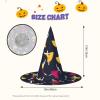 ERSDWRE Ballroom Dance Small Pattern Halloween Witch Hat view 3