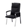 Ergonomic Mesh Office Chair with Armrests, Premium Reception Chair for Home and Conference Rooms, Comfortable Desk Chair without Casters (Black) view 1
