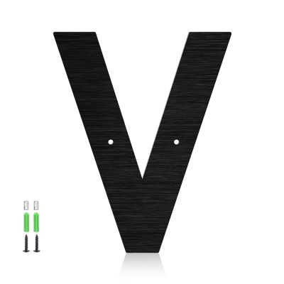 6.35 cm Stainless Steel Floating House Numbers, Black