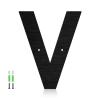 6.35 cm Stainless Steel Floating House Numbers, Black view 1