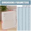 DIHRVTHC White PVC Radiator Cover Cabinet with Shelf, 80 x 60 x 20 cm view 2
