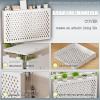 DIHRVTHC White PVC Radiator Cover Cabinet with Shelf, 80 x 60 x 20 cm view 3