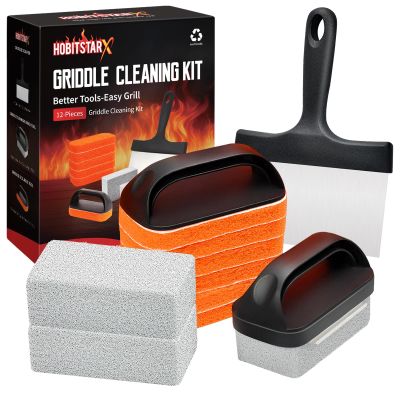 HOBITSTARX Grill Cleaning Set for Blackstone, Grill Accessory Set