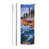YYHHAOFA Yellowstone National Park Printed Stainless Steel Tumbler with Lid, 590 ml, Straw view 1